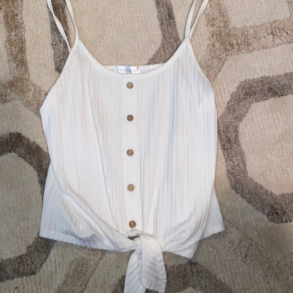 White button down top